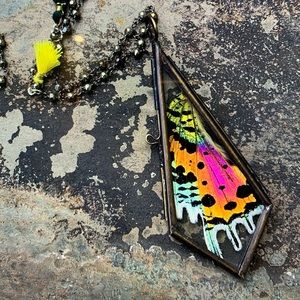 African Sunset Moth Locket